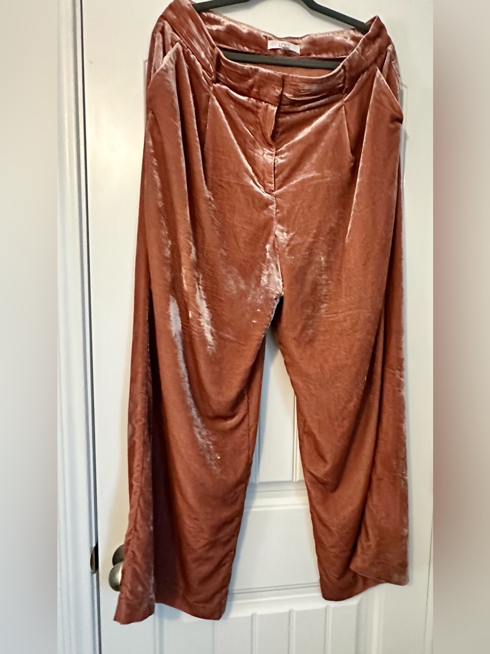 Women’s Loft Velvet Wide-Leg Pants - Size 14